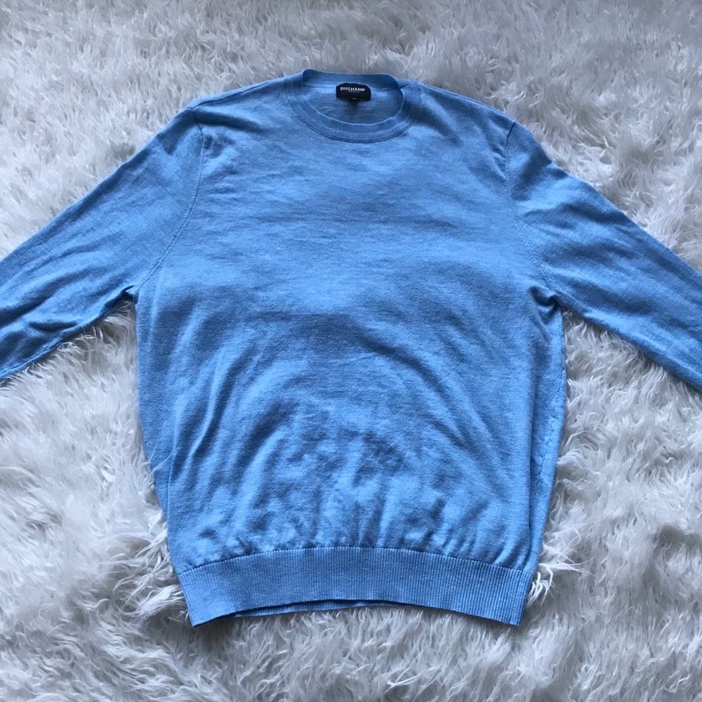 DUCHAMP LONDON HEATHER‎ LIGHT BLUE SWEATER